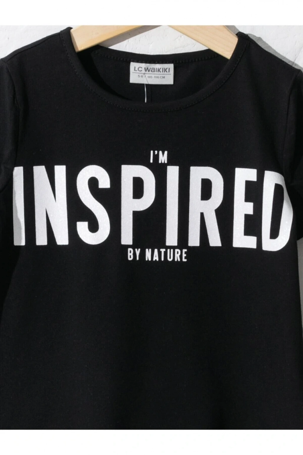 Kız Çocuk Siyah Tişört