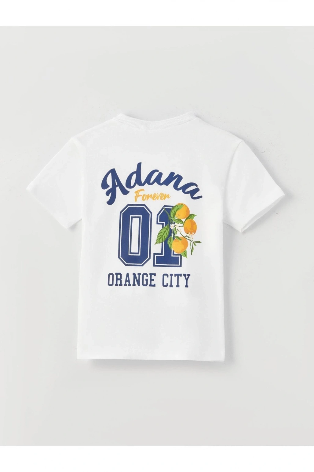 Bisiklet Yaka Kısa Kollu Baskılı Erkek Bebek Tişört