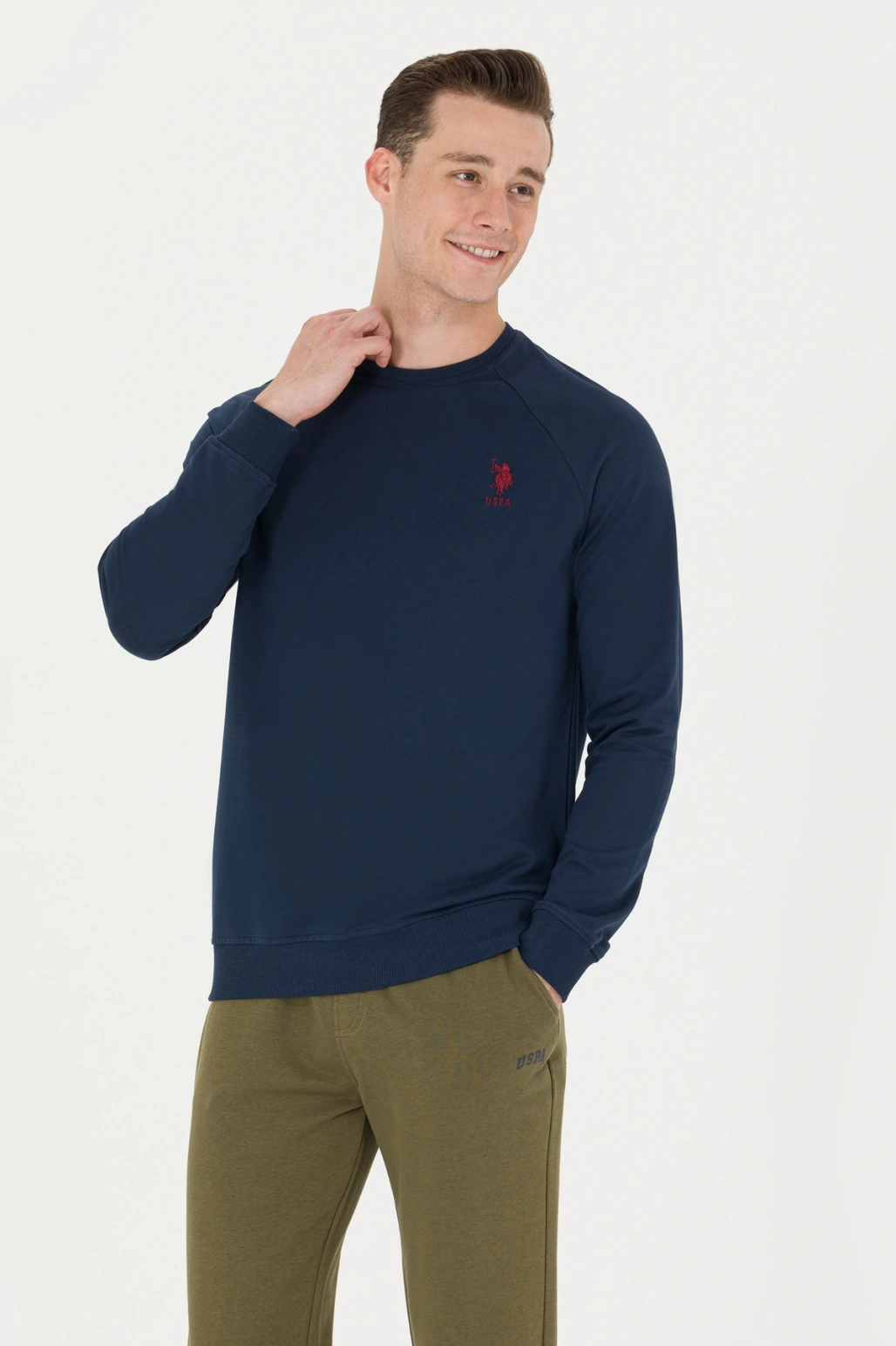 Erkek Lacivert Basic Sweatshirt 50269412-VR033
