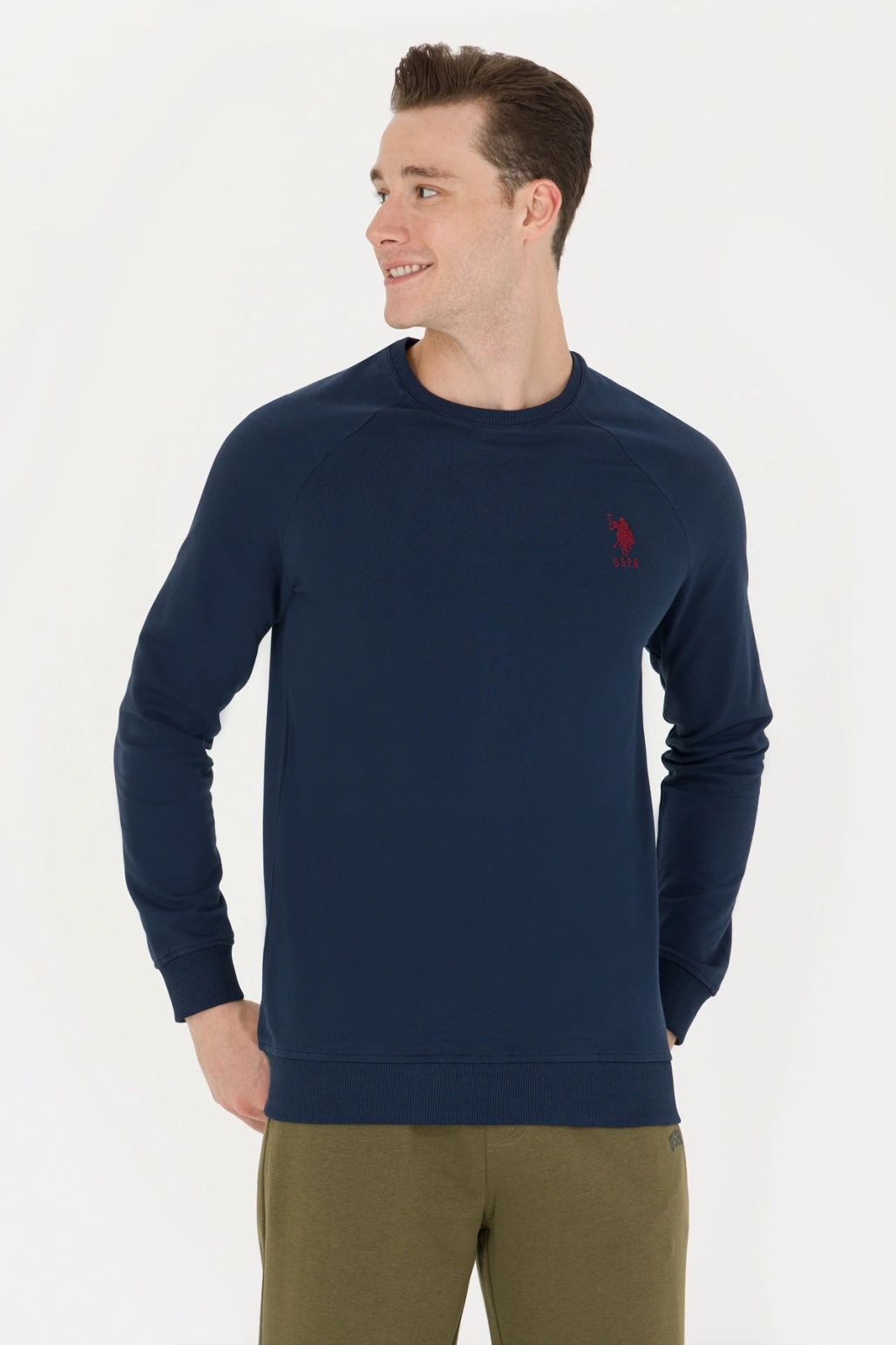 Erkek Lacivert Basic Sweatshirt 50269412-VR033