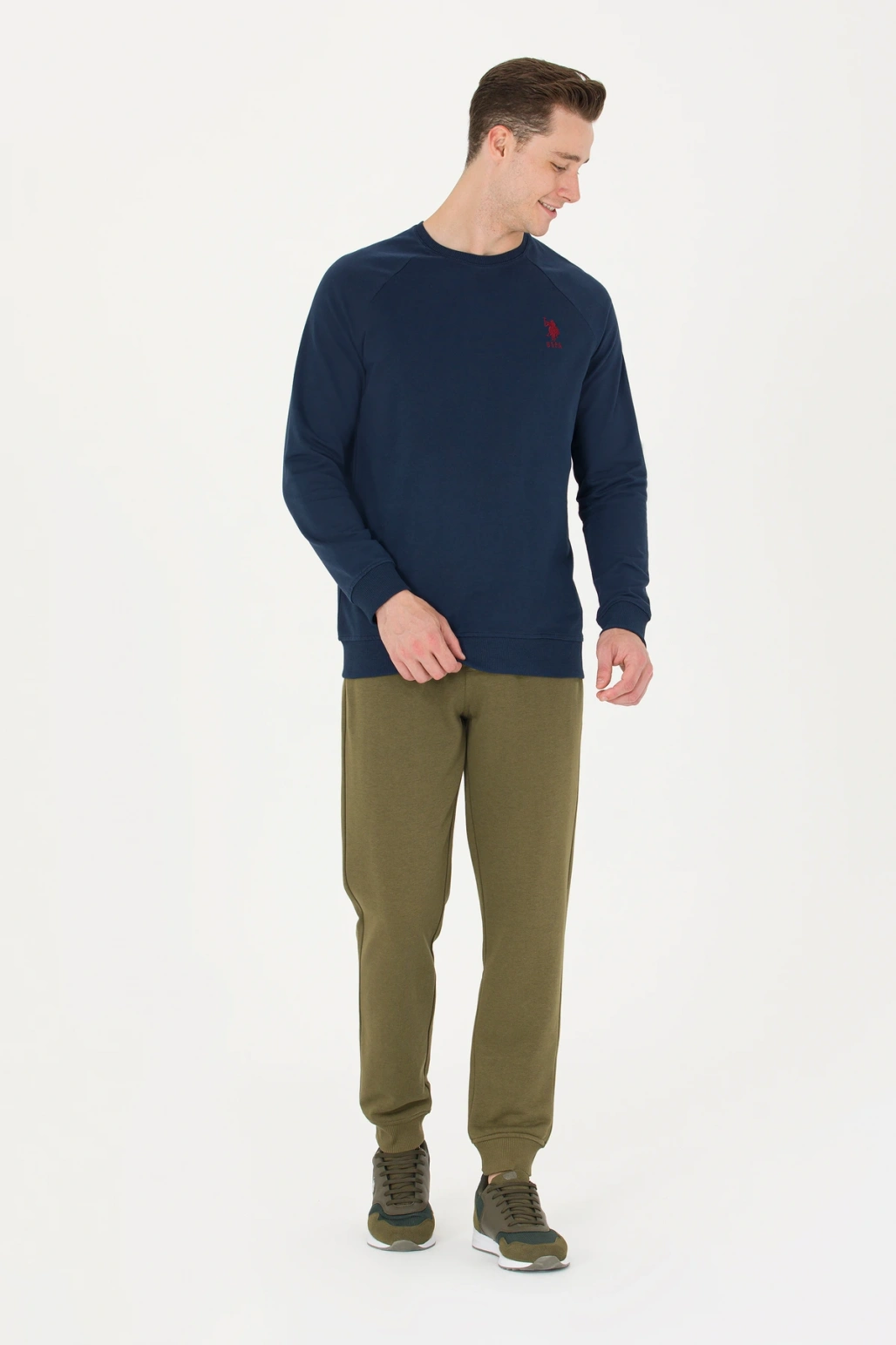 Erkek Lacivert Basic Sweatshirt 50269412-VR033