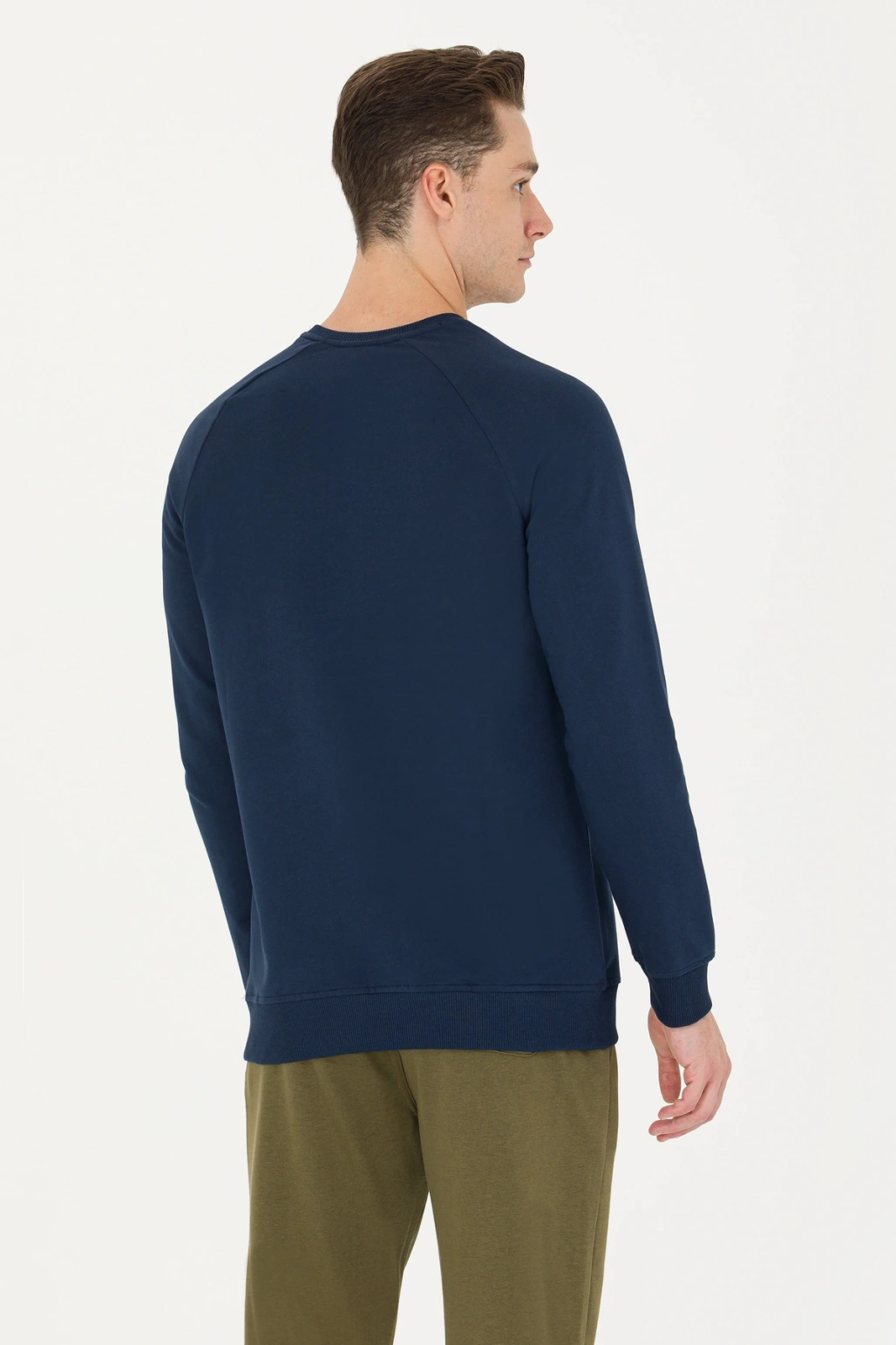 Erkek Lacivert Basic Sweatshirt 50269412-VR033