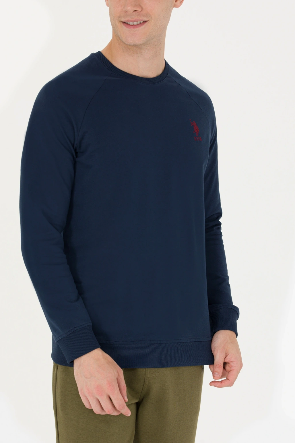 Erkek Lacivert Basic Sweatshirt 50269412-VR033