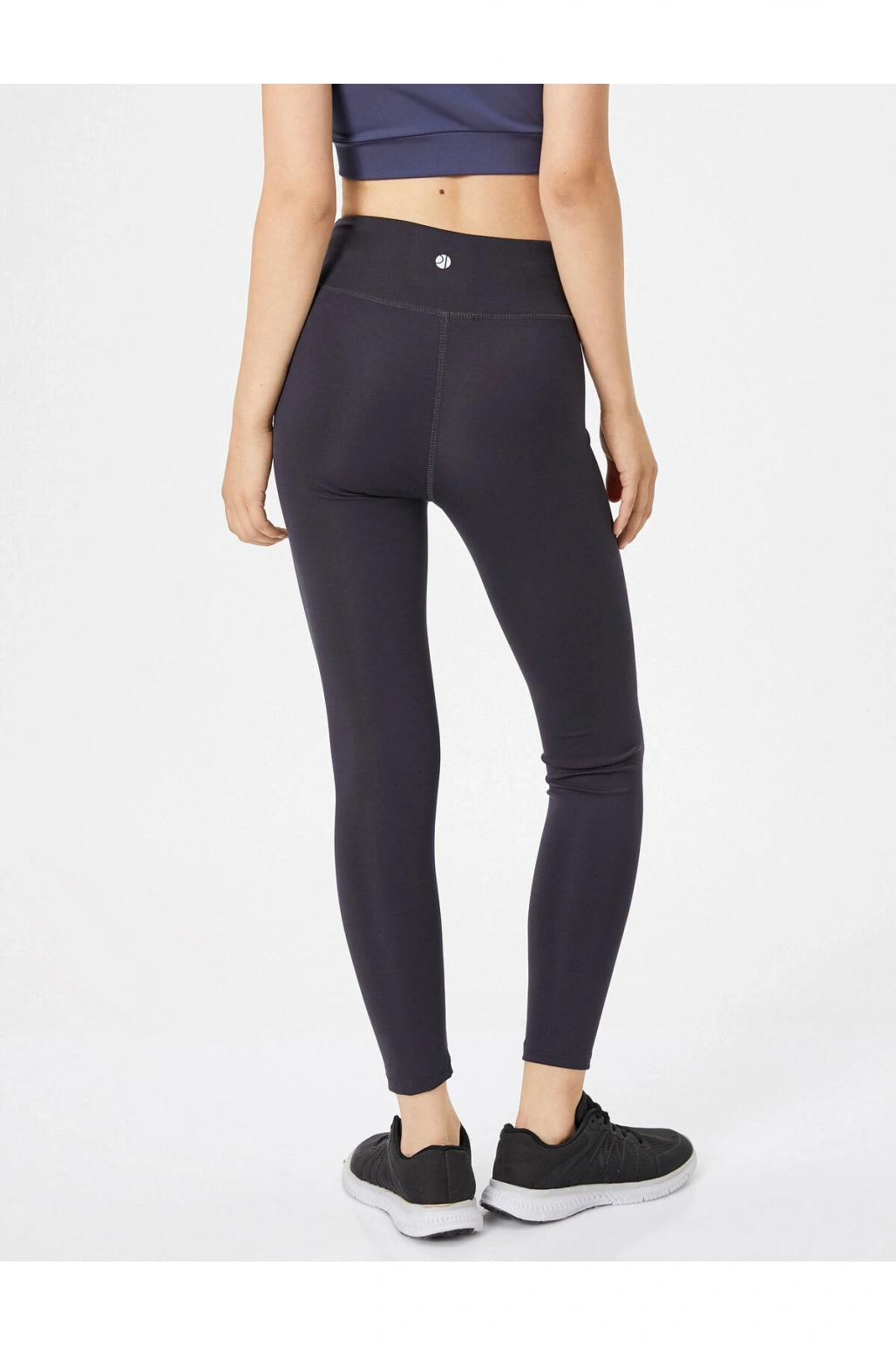 Sporcu Taytı Parlak Dikişli Yüksek Bel