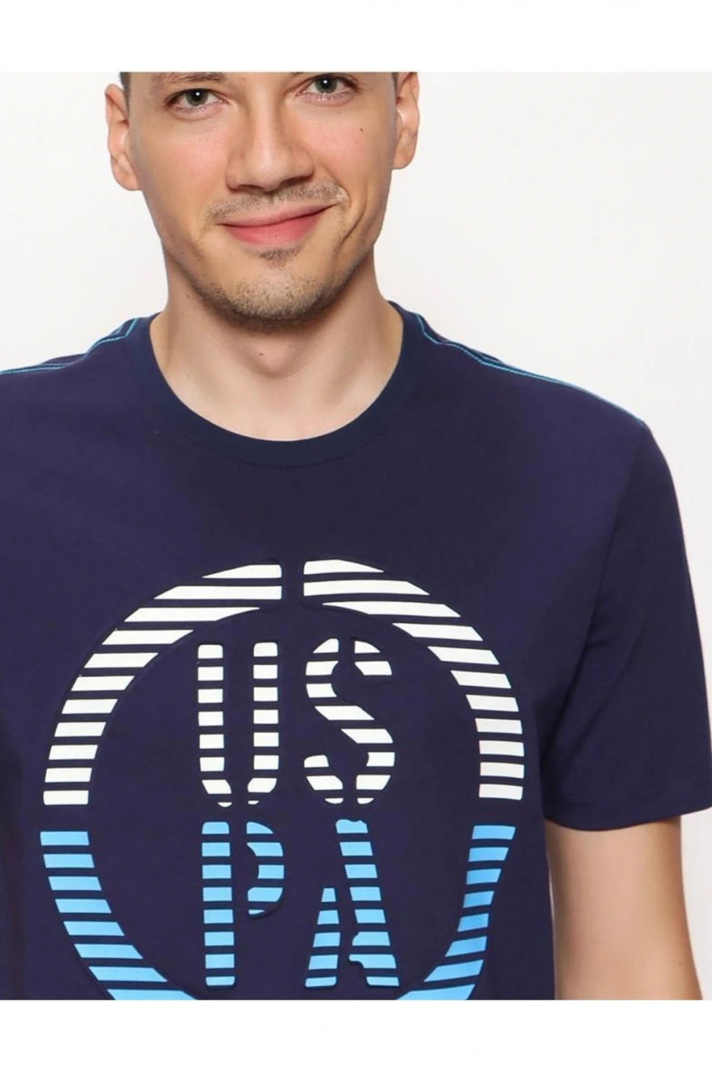 Erkek Regular Bisiklet Yaka Baskılı T-shırt