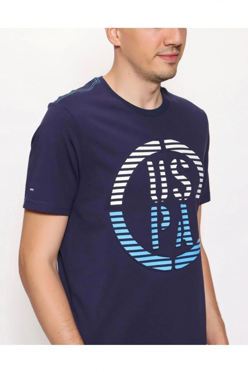 Erkek Regular Bisiklet Yaka Baskılı T-shırt