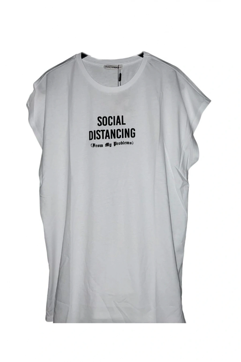 Kadın Yarasa Kol Baskılı Boyfriend Tshirt