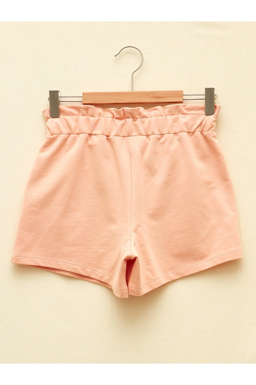 Beli Lastikli Basic Kız Çocuk Şort