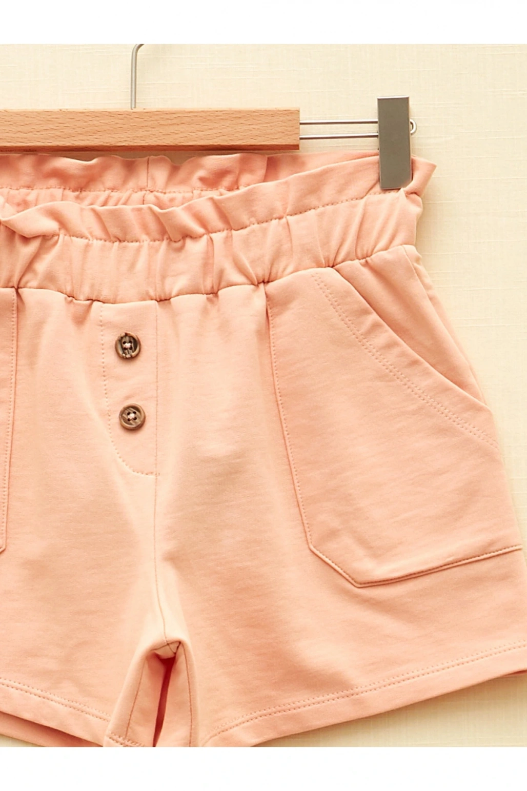 Beli Lastikli Basic Kız Çocuk Şort