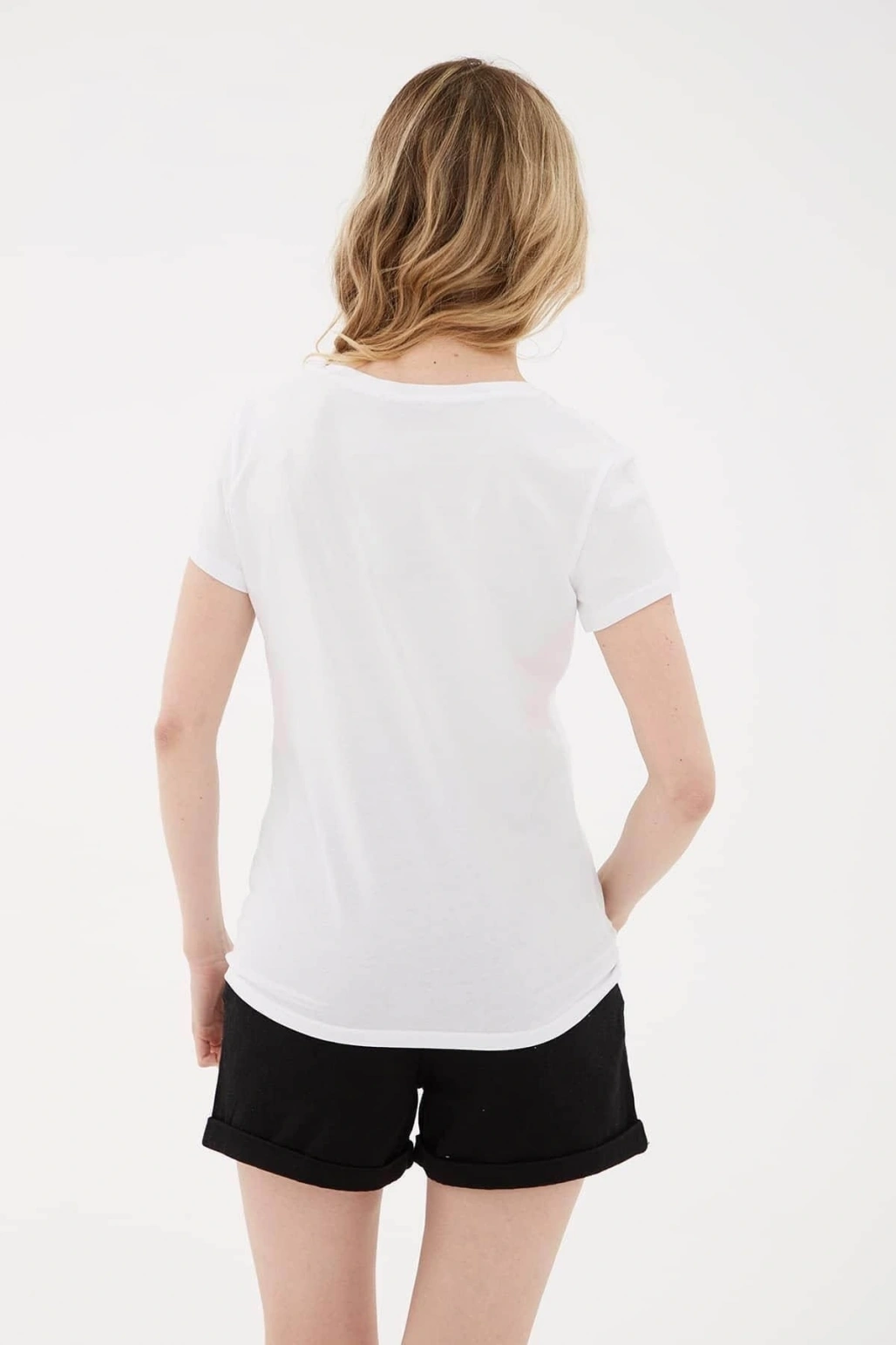 Kadın T-shirt Beyaz 23y0687k1