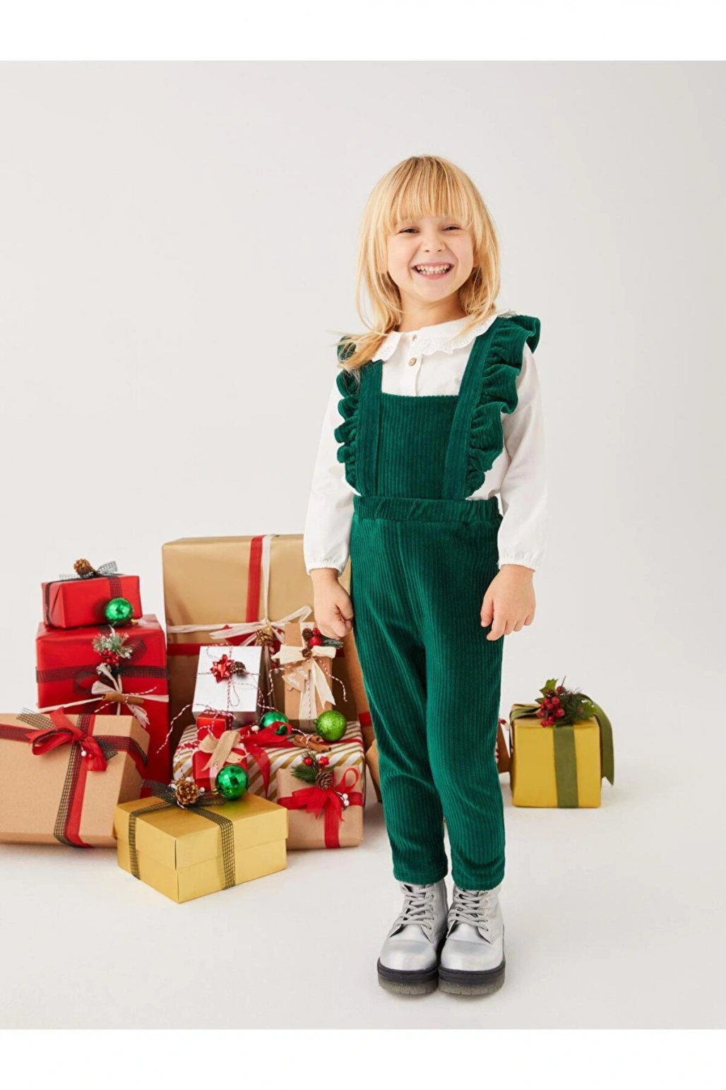 Baby Bebe Yaka Uzun Kollu Kız Bebek Gömlek