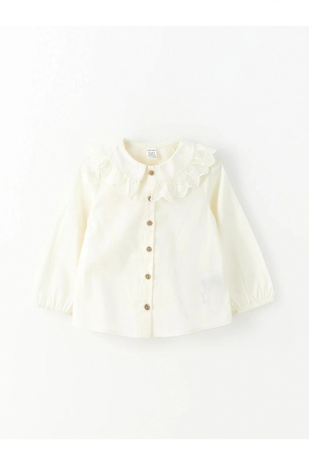 Baby Bebe Yaka Uzun Kollu Kız Bebek Gömlek