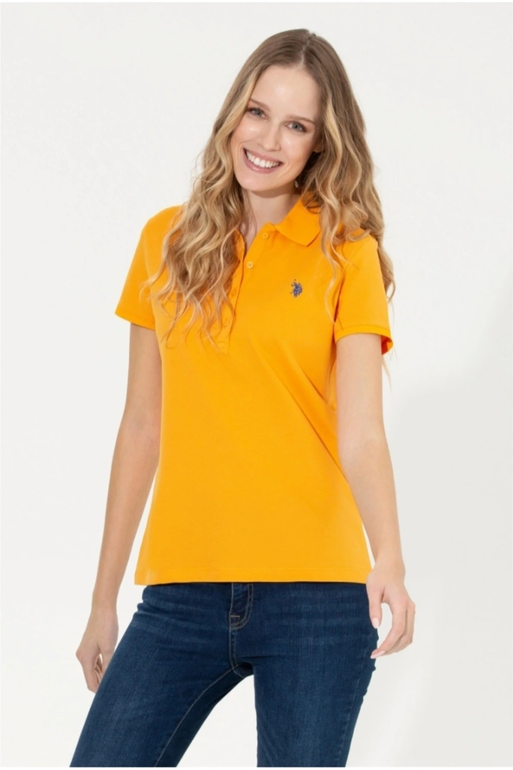 Kadın Sarı Basic T-shirt