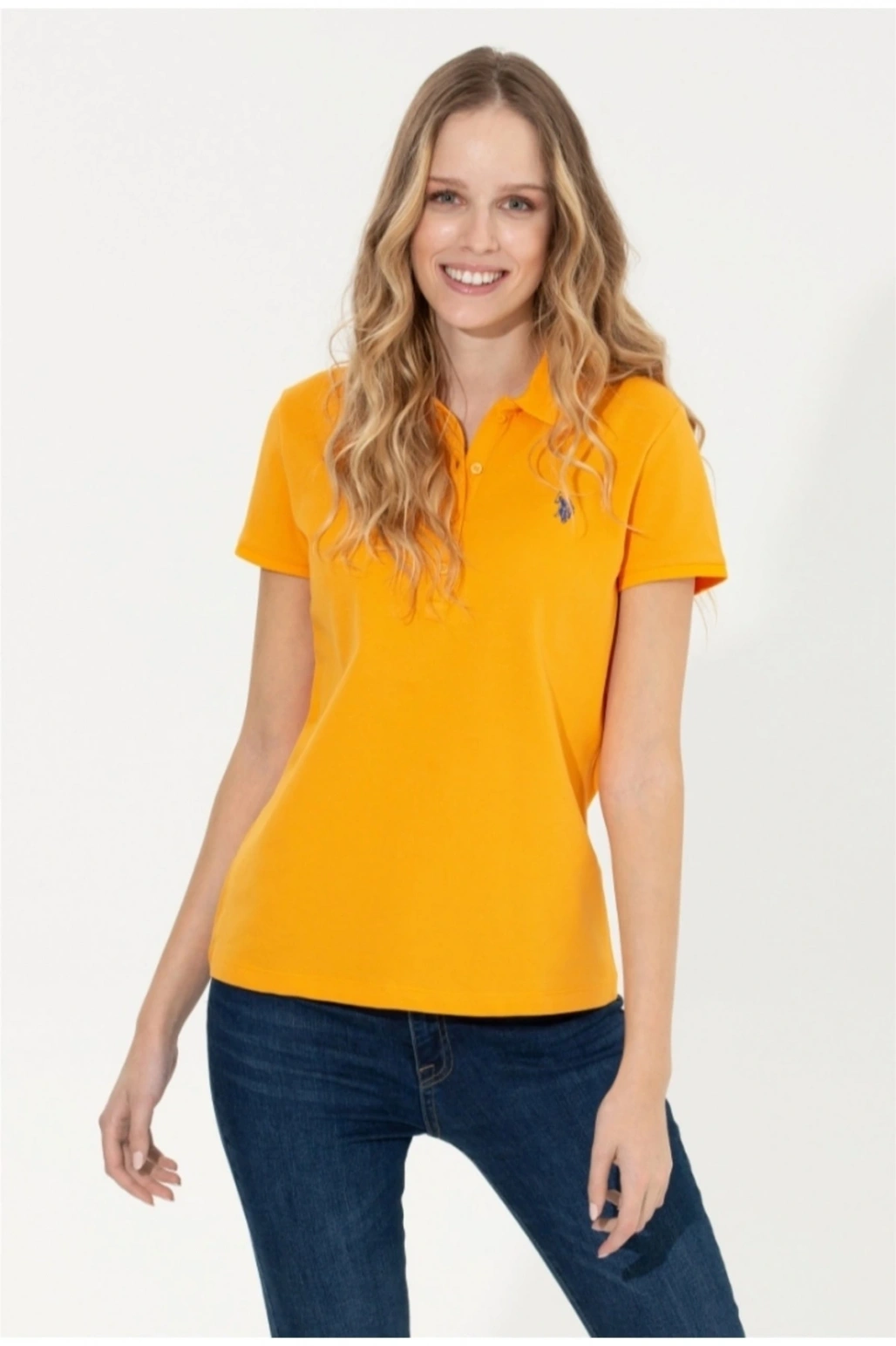 Kadın Sarı Basic T-shirt