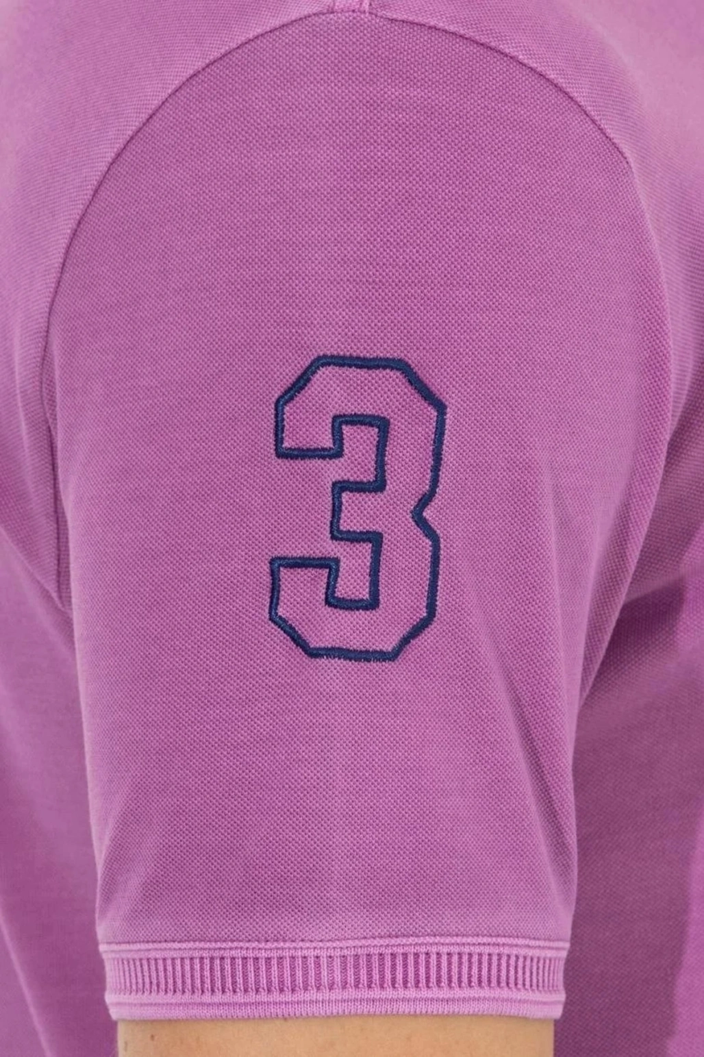 Erkek Mor Polo Yaka T-shirt