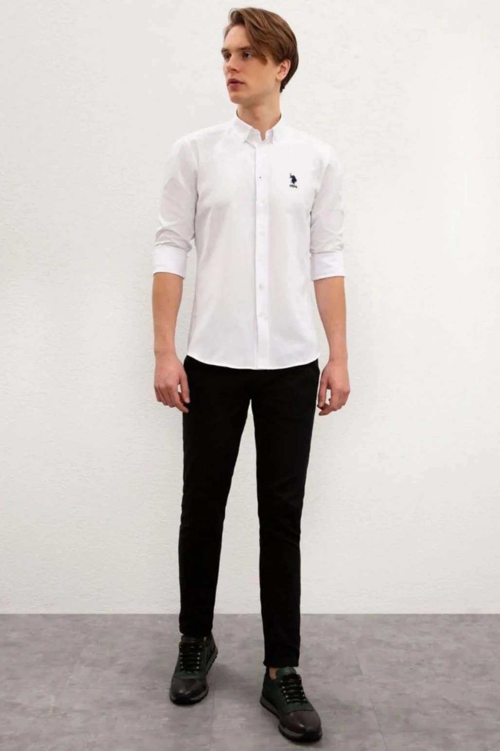 G081gl004 1672246 Gox023k Erkek Gömlek Beyaz