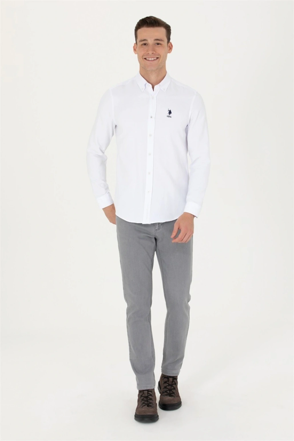 Nova023k Us Polo Assn Erkek Gömlek 1672542 Beyaz