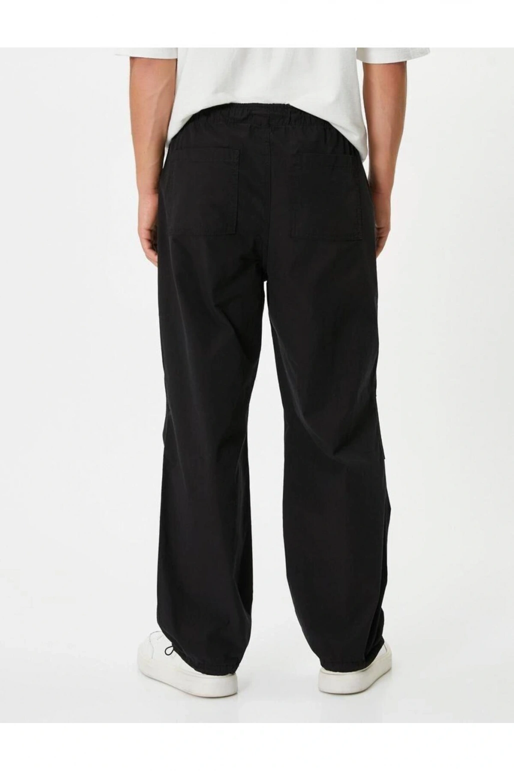 Paraşüt Bol Pantolon Oversize Beli Bağcıklı Cep Detaylı