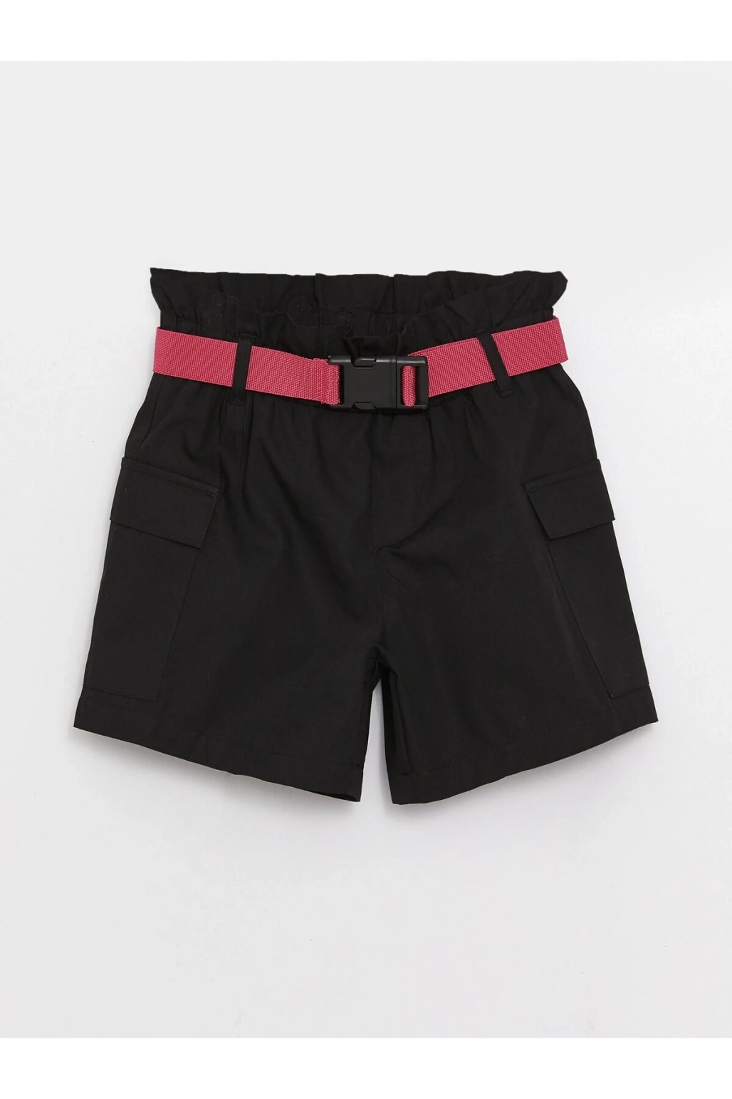 Beli Lastikli Basic Kız Çocuk Şort