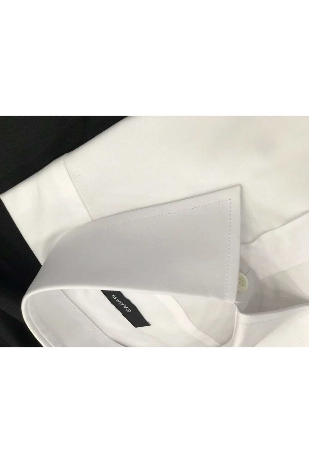 Elvio Co Uzun Kol Cepli Klasik Beyaz Gömlek