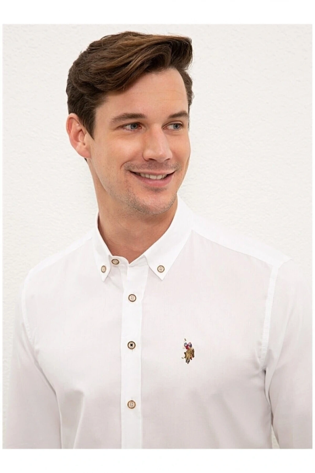 Erkek Dokuma Regular Fit Beyaz Gömlek