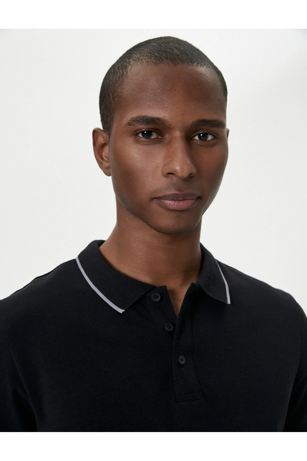 Polo Yaka Tişört Slim Fit Kısa Kollu Biyeli