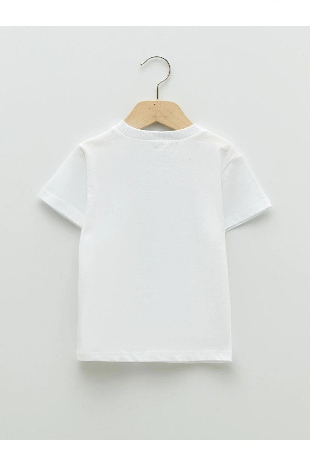 Bisiklet Yaka Kısa Kollu Atatürk Baskılı Pamuklu Erkek Bebek Tişört (S2)