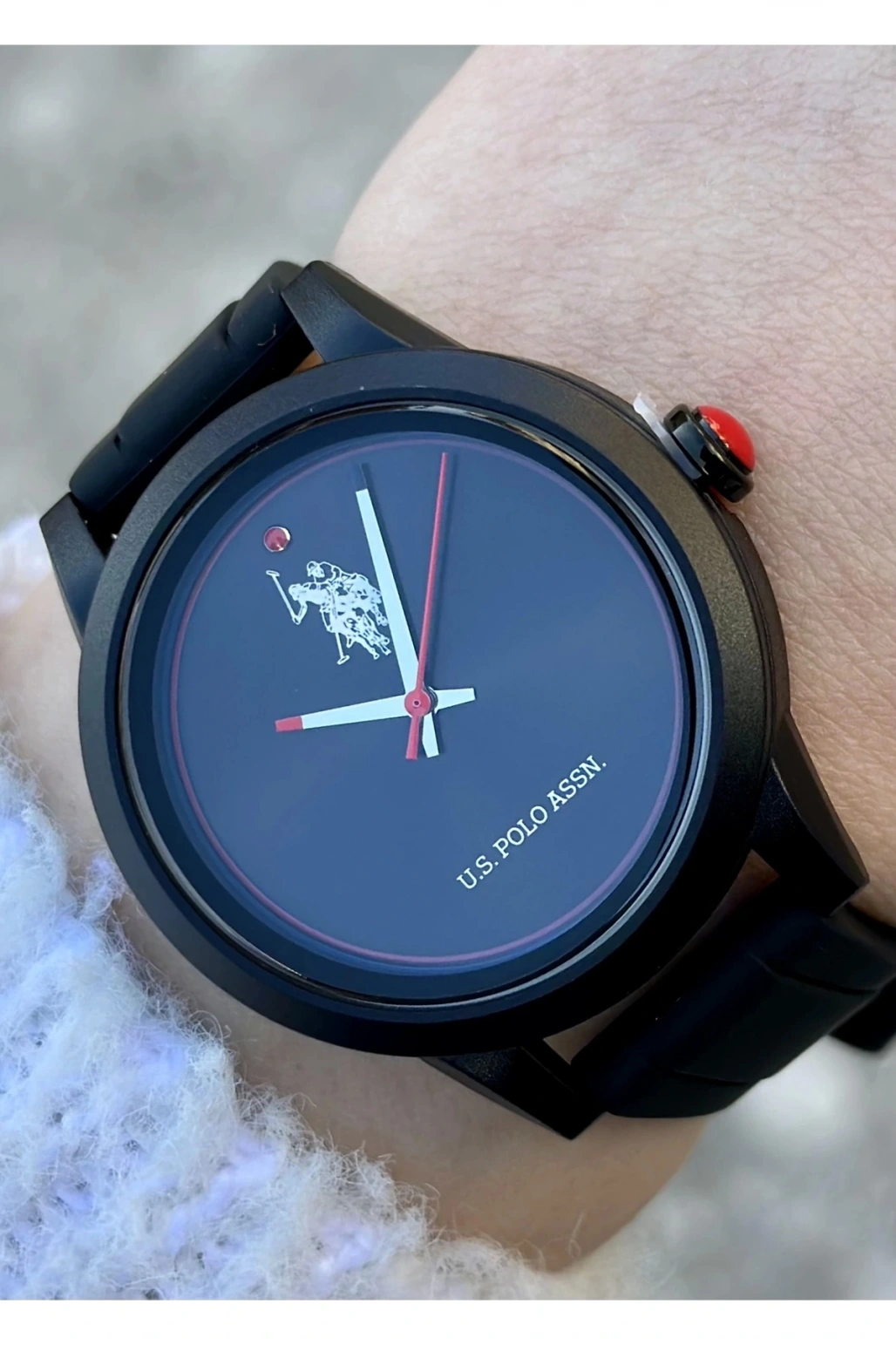 U.S. Polo Assn. USPA2007-03 Siyah Silikon Kadın Kol Saati