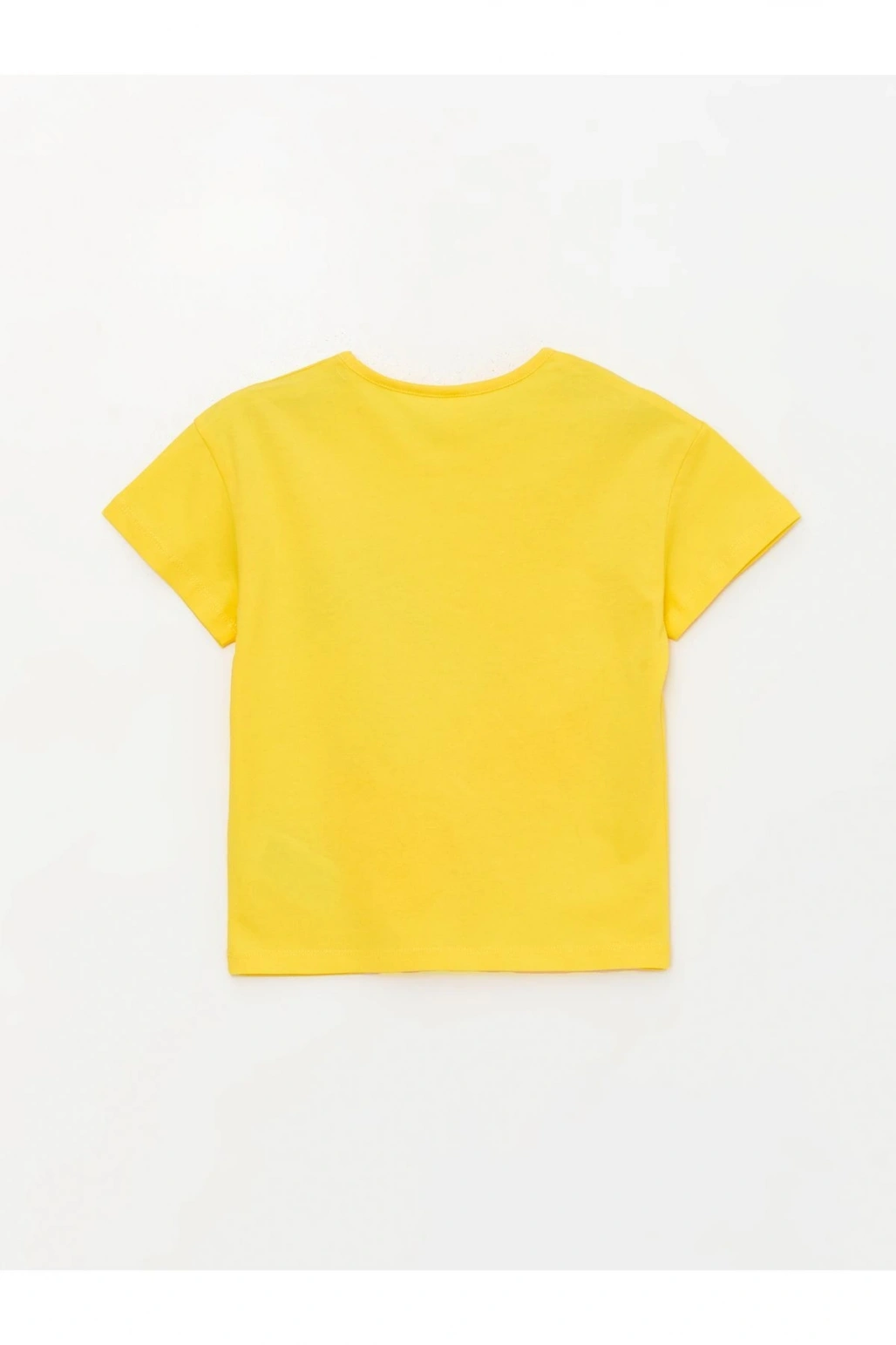 Bisiklet Yaka Baskılı Kısa Kollu Kız Bebek Tişört
