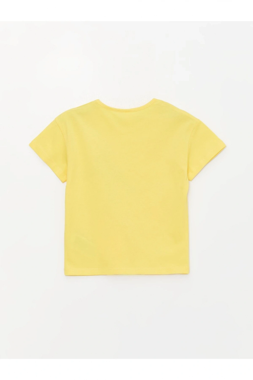 Bisiklet Yaka Baskılı Kısa Kollu Kız Bebek Tişört