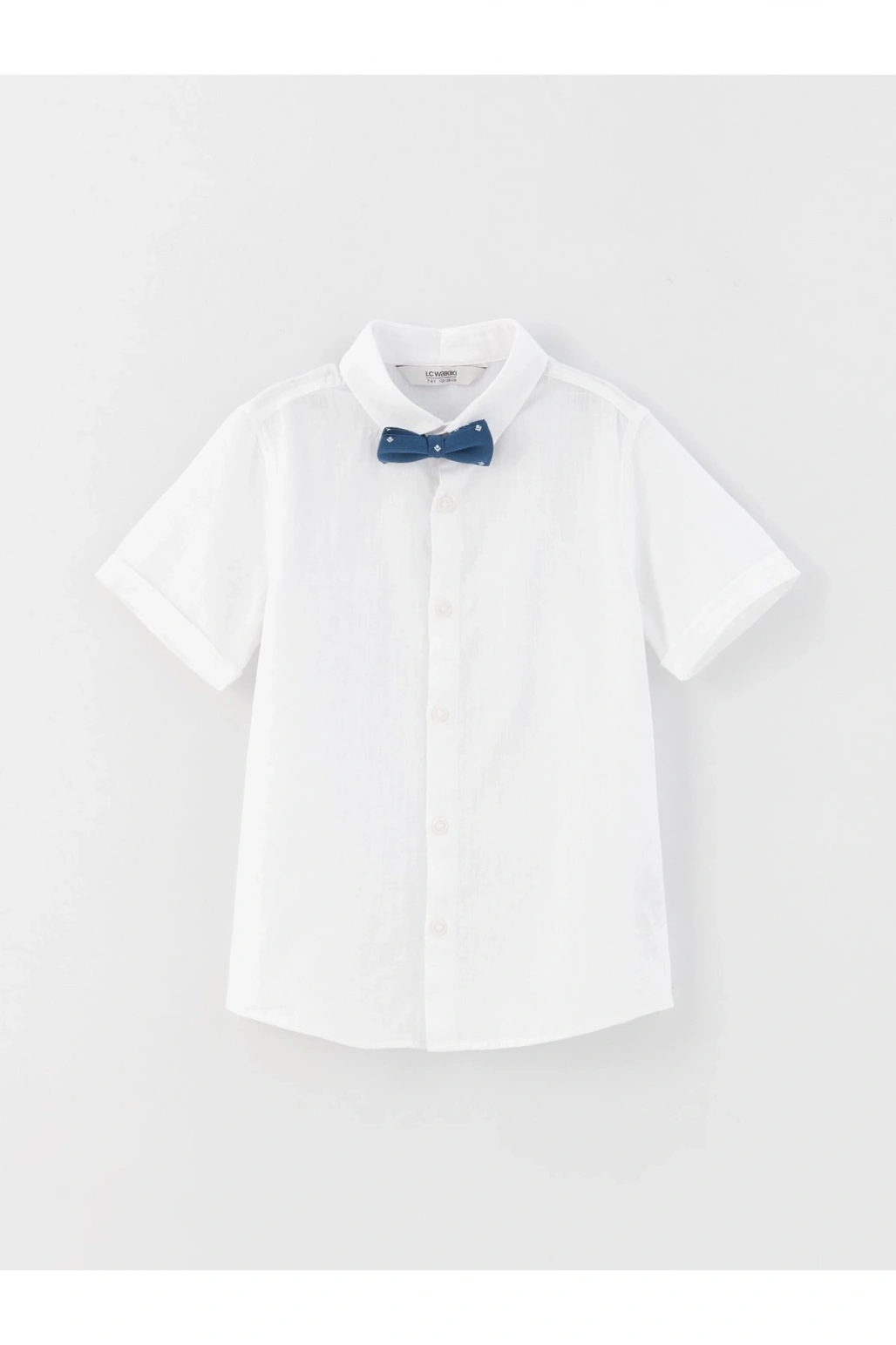 Basic Kısa Kollu Erkek Çocuk Gömlek Ve Papyon