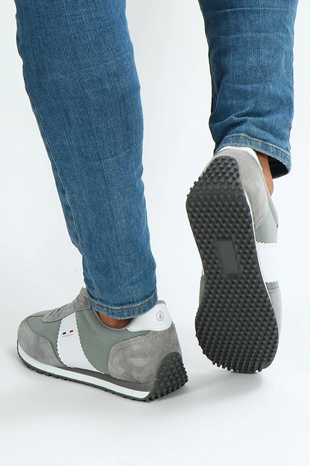 Hakiki Deri Pontos Gri Erkek Sneaker Ayakkabı