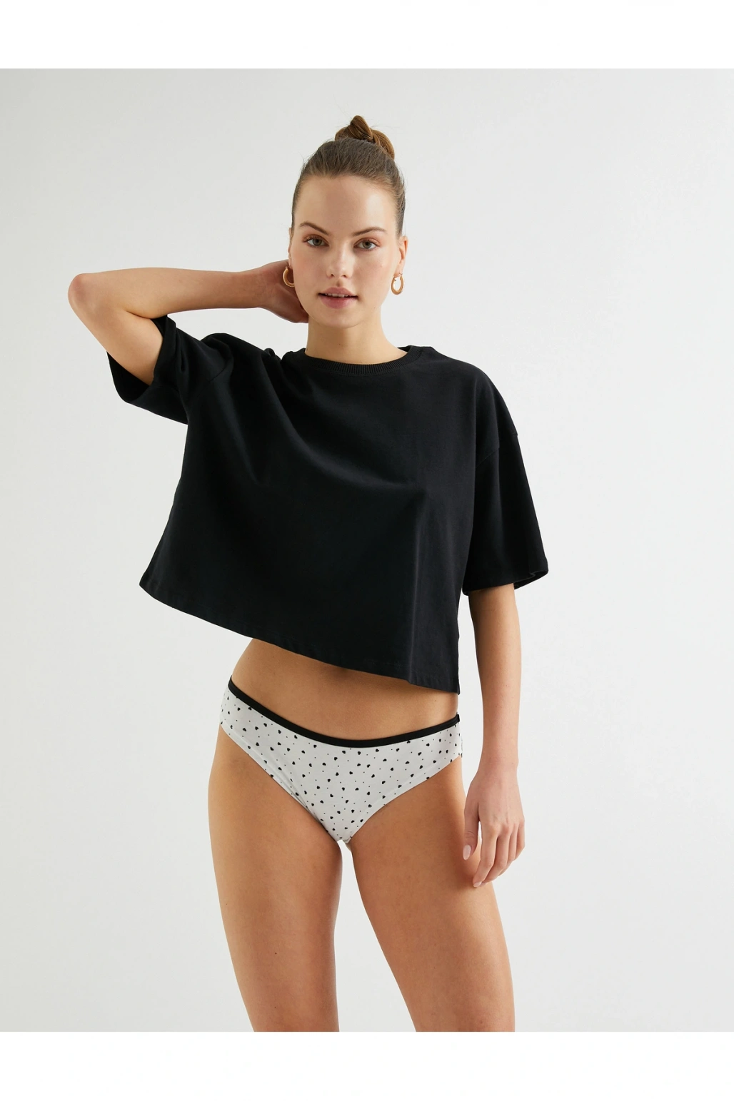 Dantelli Külot Pamuklu Brazilian Baskılı