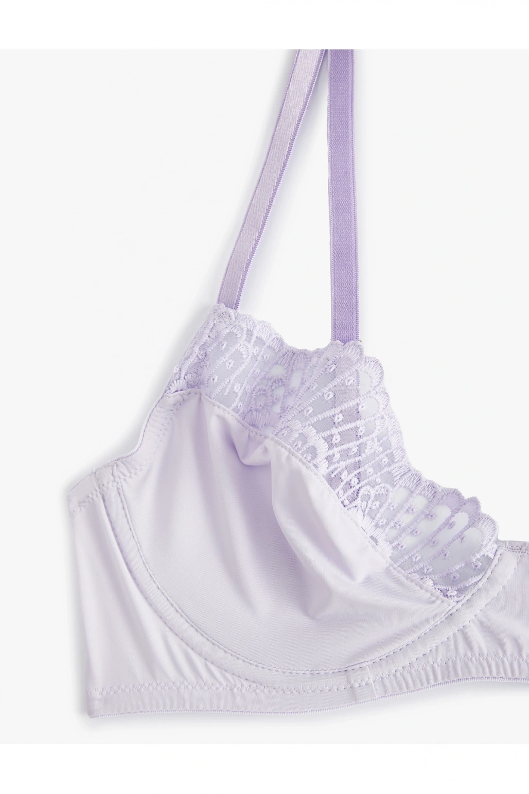 Dantelli Balenli Sütyen Dolgusuz Kapsız