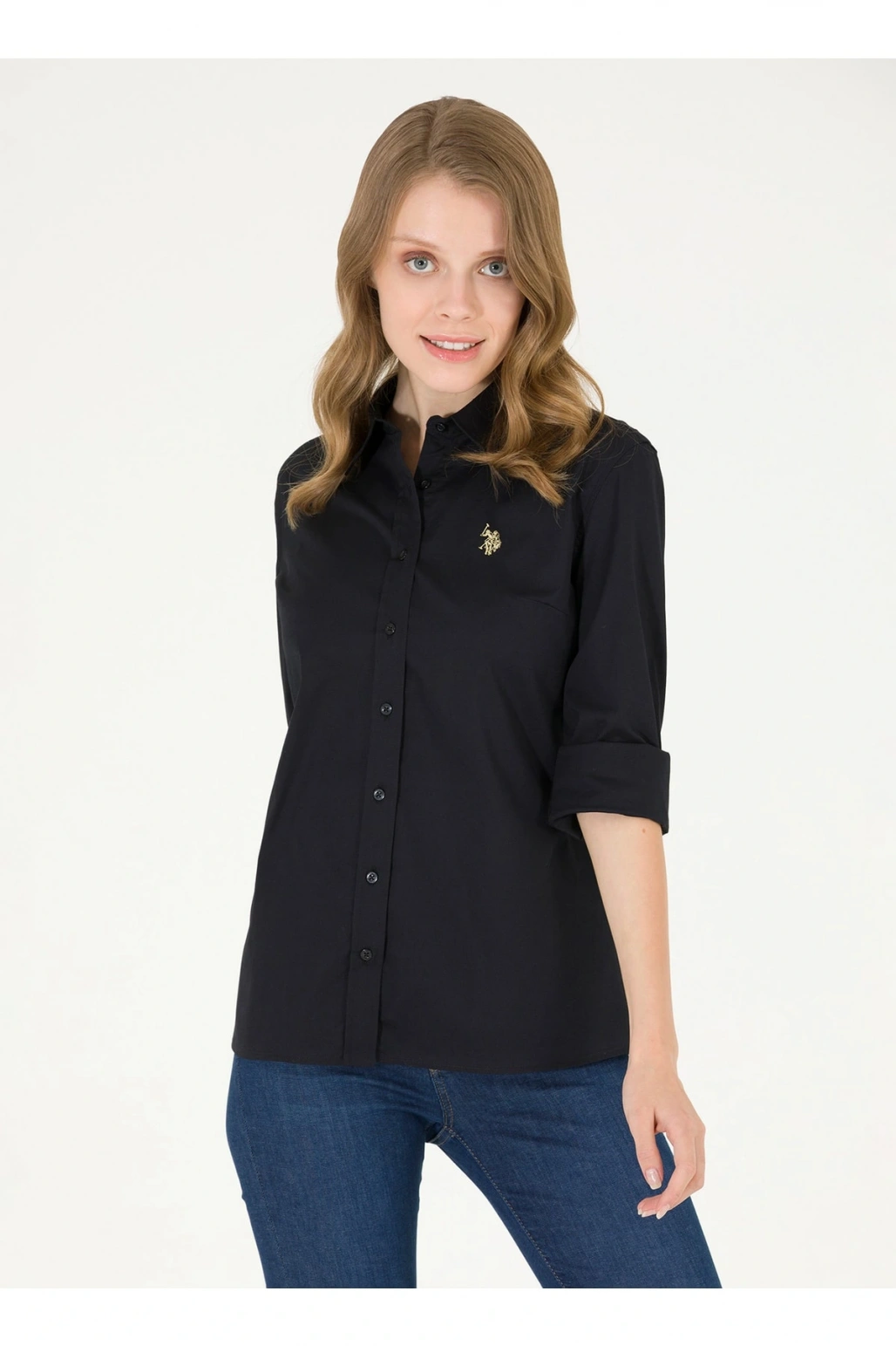 Gömlek, 44, Koyu Siyah