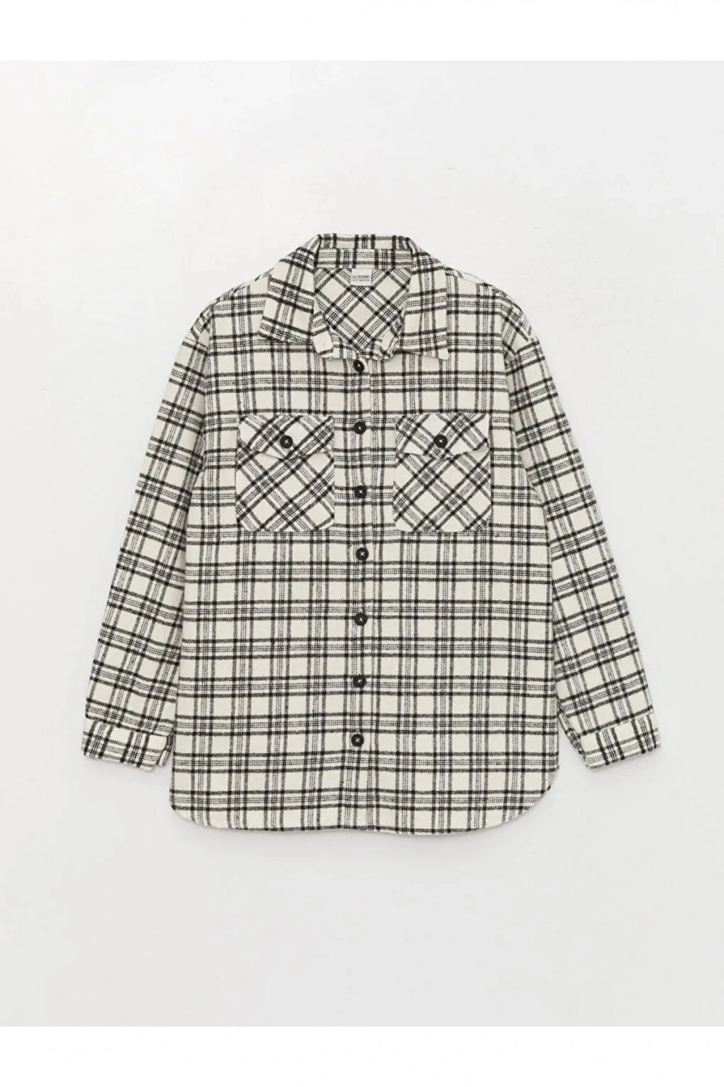 LCW Kids Ekose Uzun Kollu Kız Çocuk Gömlek