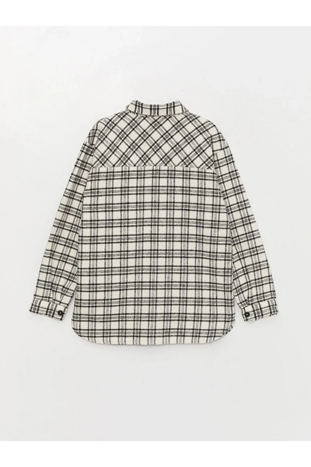 LCW Kids Ekose Uzun Kollu Kız Çocuk Gömlek