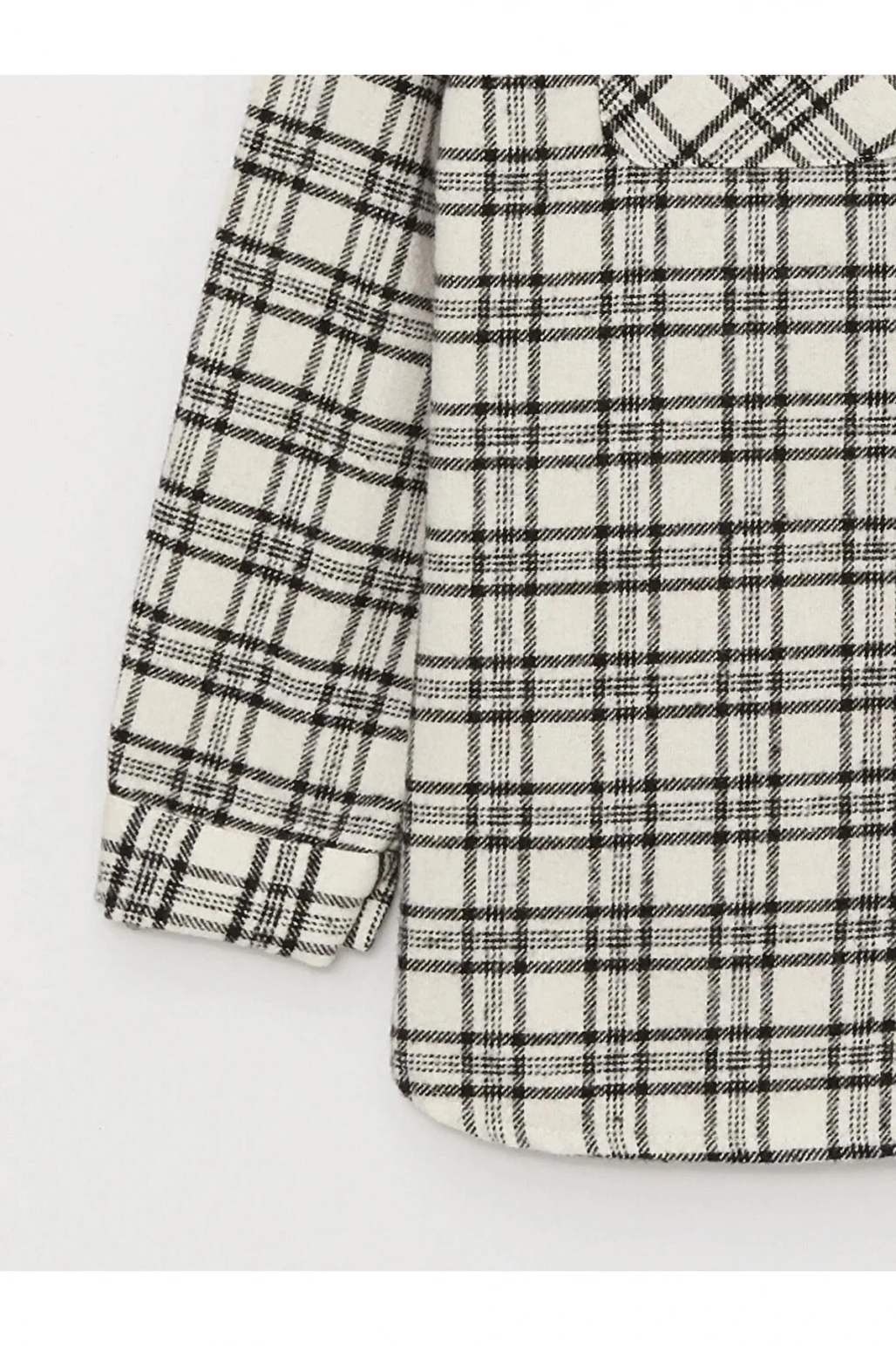 LCW Kids Ekose Uzun Kollu Kız Çocuk Gömlek