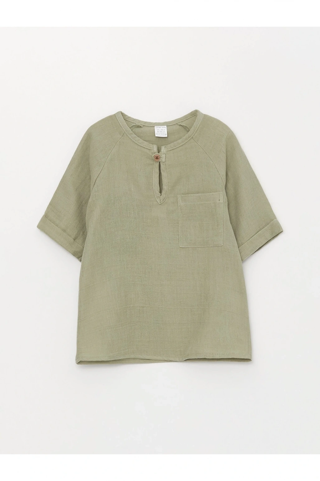 Hakim Yaka Kısa Kollu Erkek Bebek Gömlek