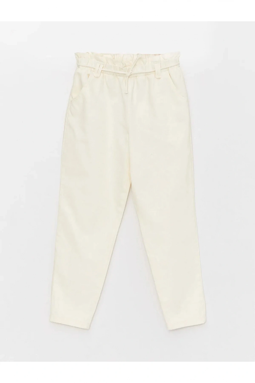 Kids Beli Lastikli Mom Fit Kız Çocuk Pantolon