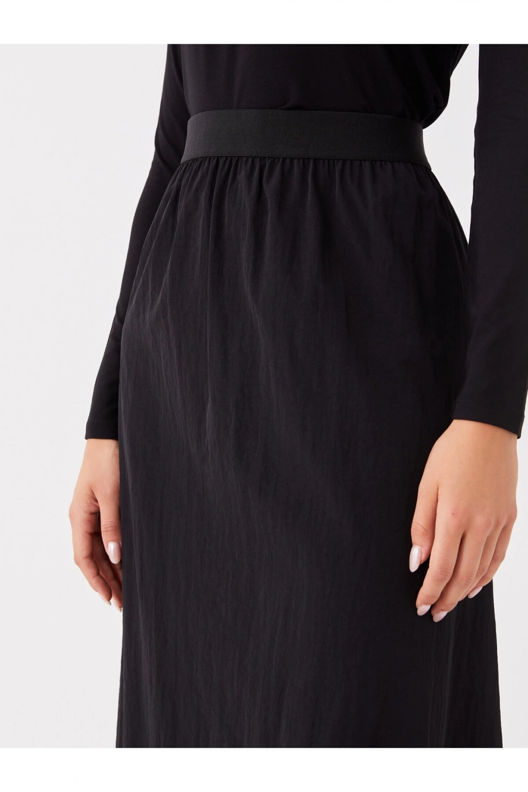 Beli Lastikli Rahat Kalıp Kadın Etek