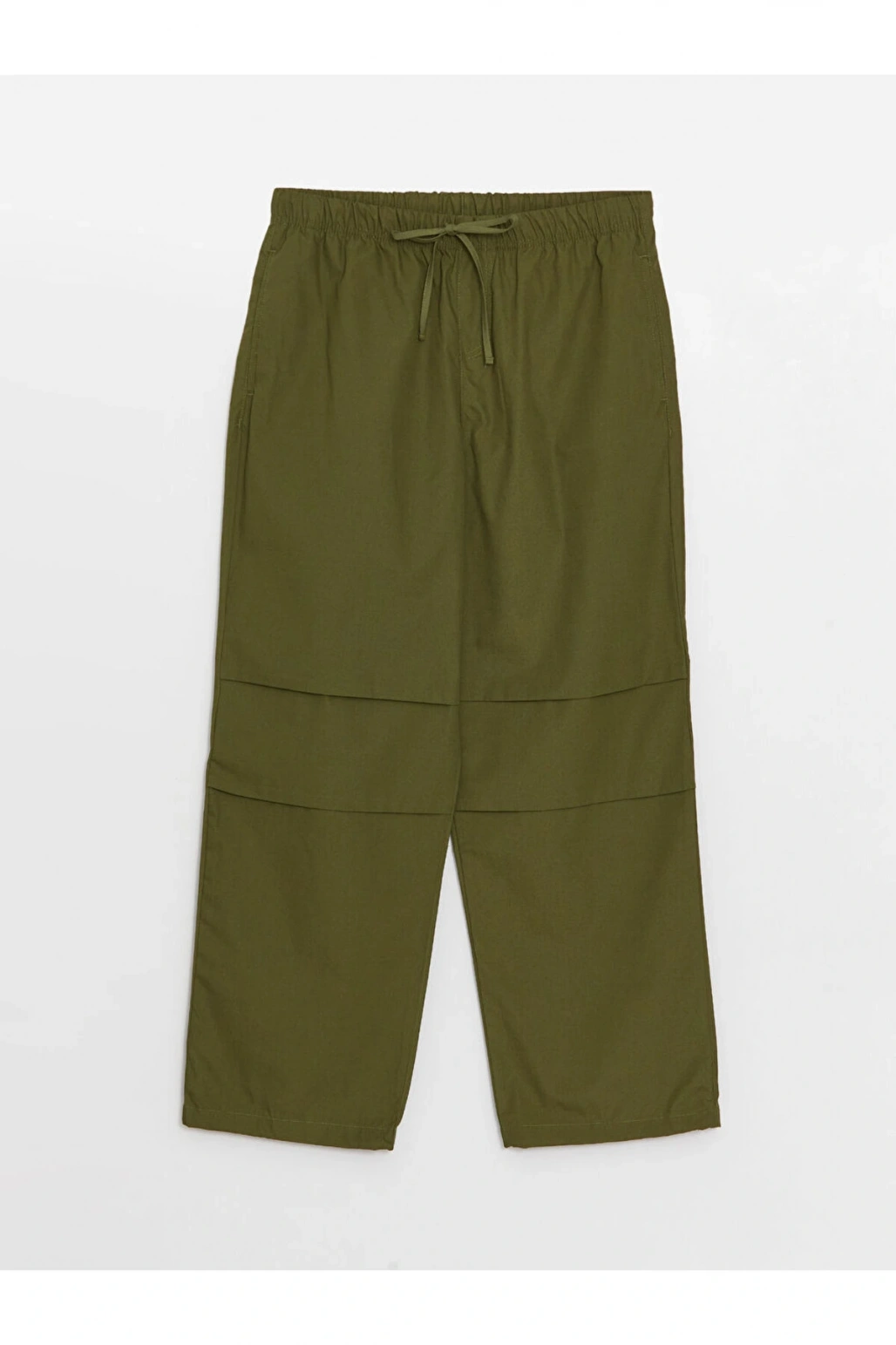 Kadın Beli Lastikli Düz Paraşüt Pantolon