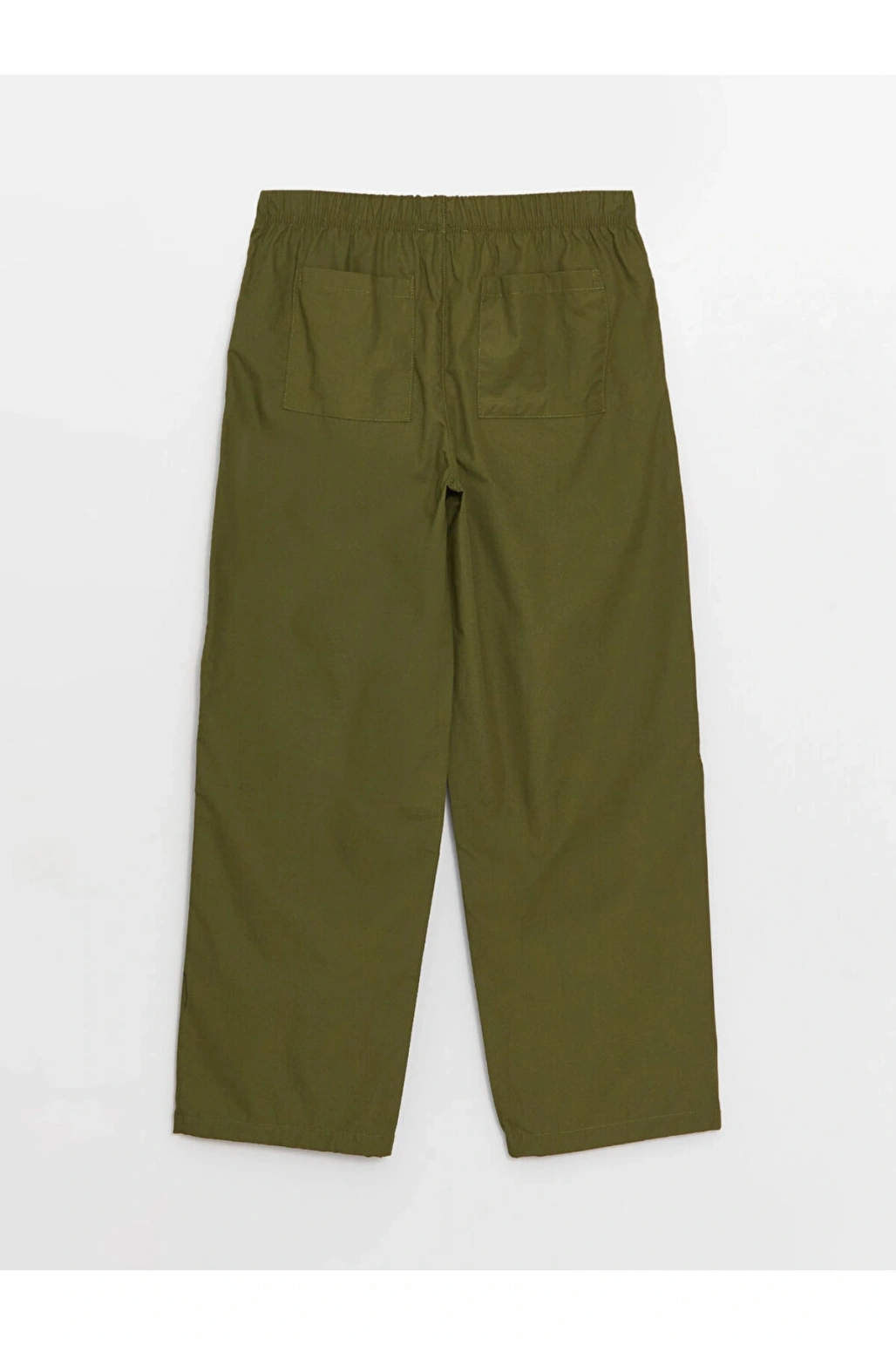 Kadın Beli Lastikli Düz Paraşüt Pantolon