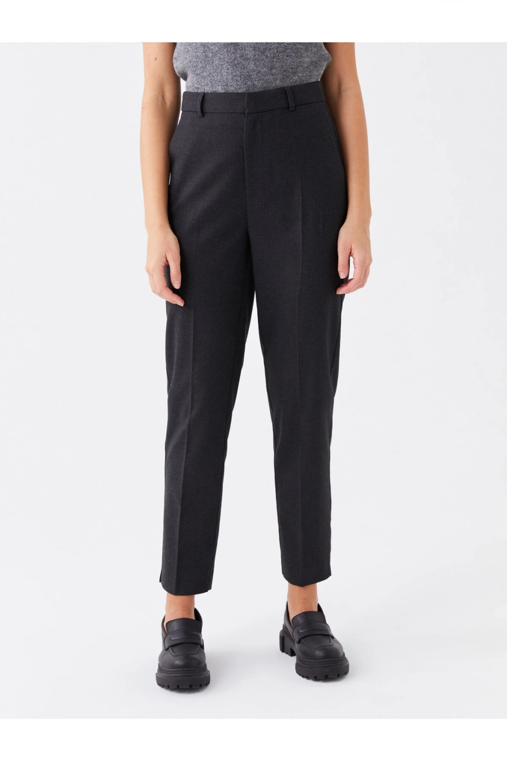 Kadın Standart Fit Düz Pantolon
