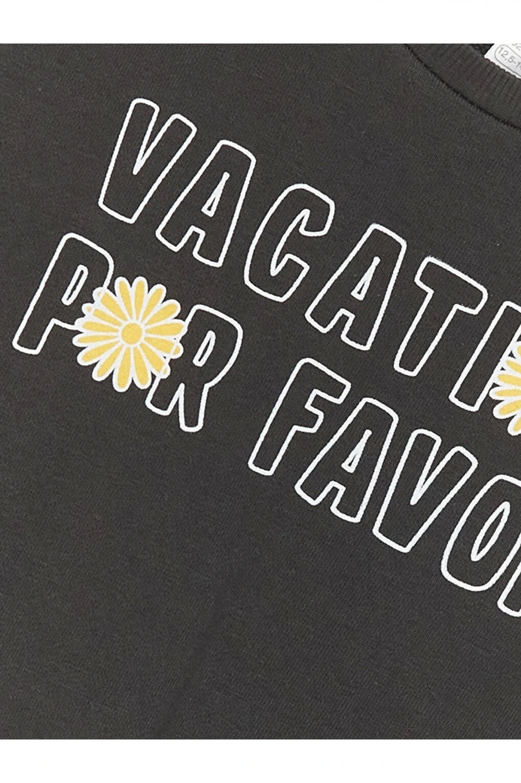 Lcw Baby Haki Bisiklet Yaka Uzun Kollu Baskılı Kız Bebek Sweatshirt