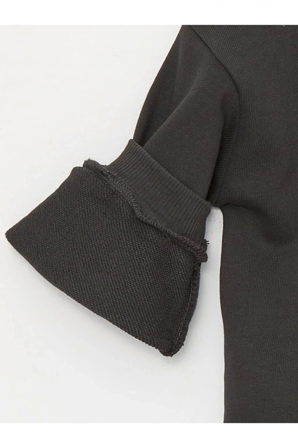 Lcw Baby Haki Bisiklet Yaka Uzun Kollu Baskılı Kız Bebek Sweatshirt