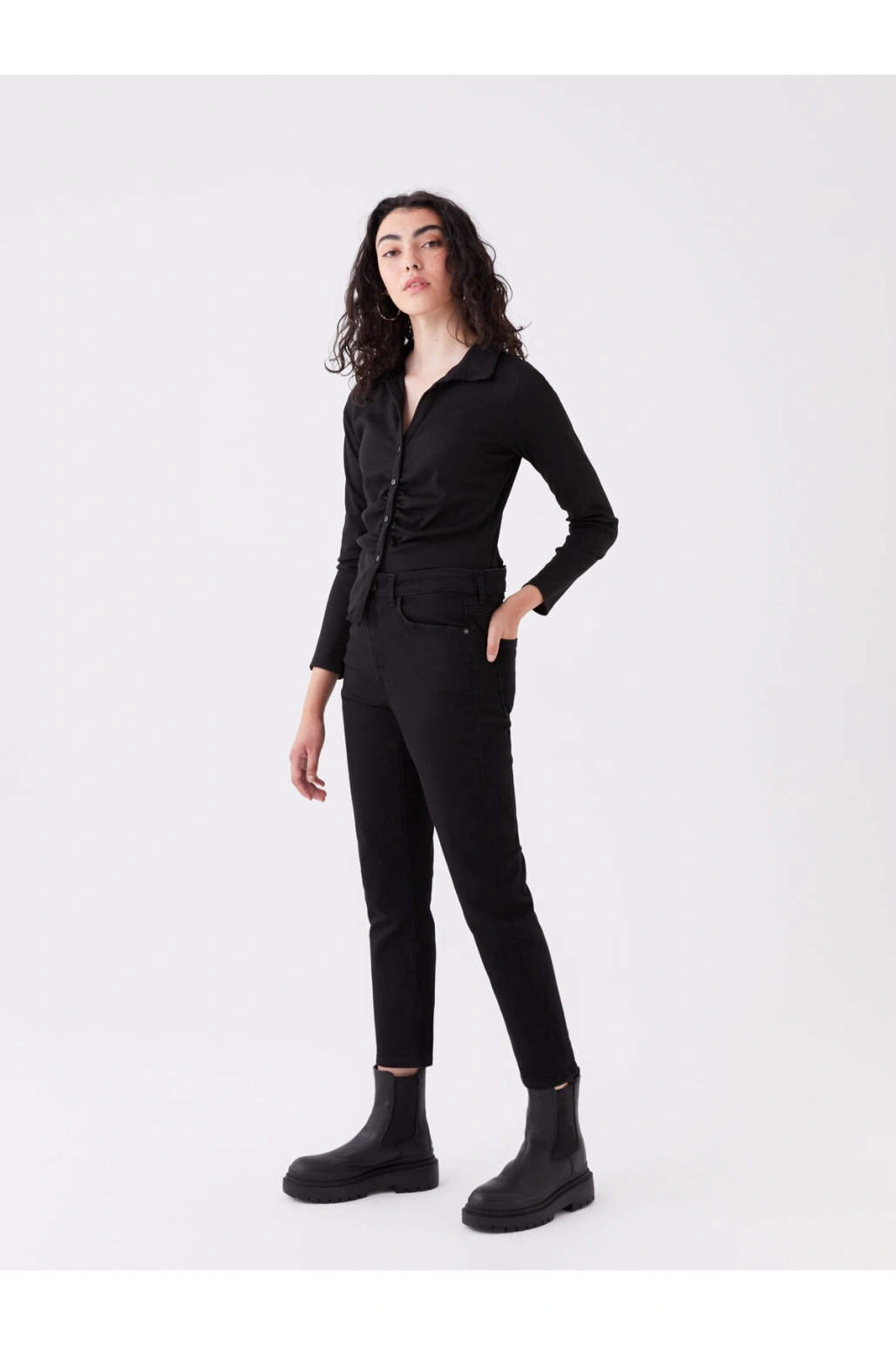 Slim Fit Kadın Jean Pantolon