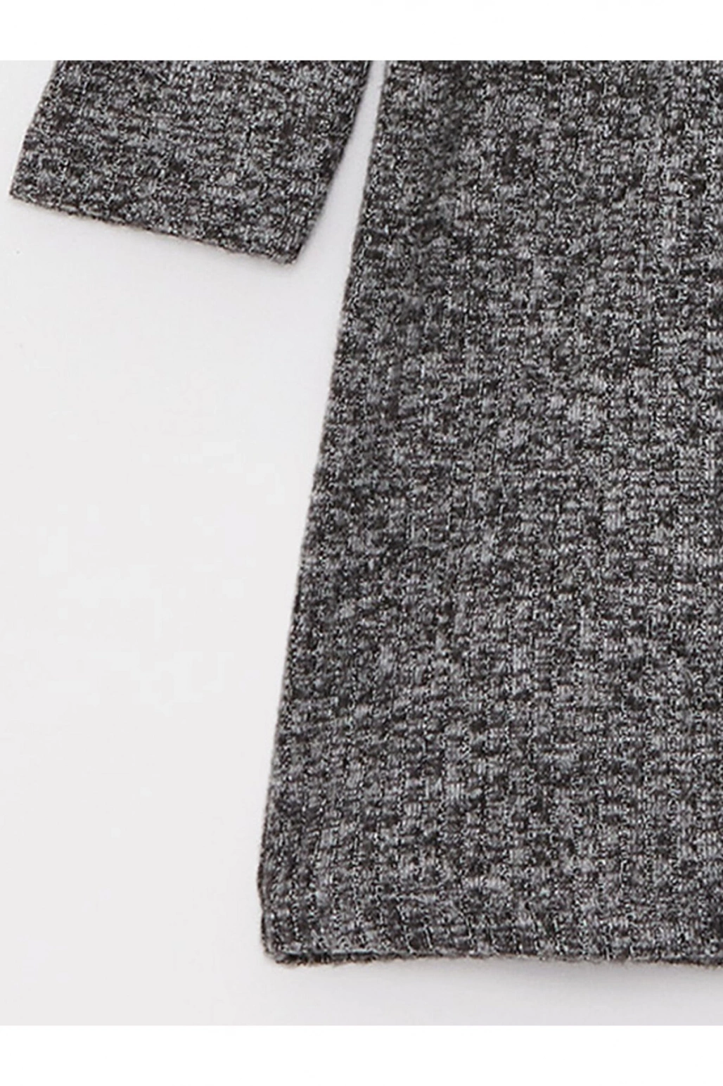 Kids Bisiklet Yaka Uzun Kollu Kız Çocuk Elbise