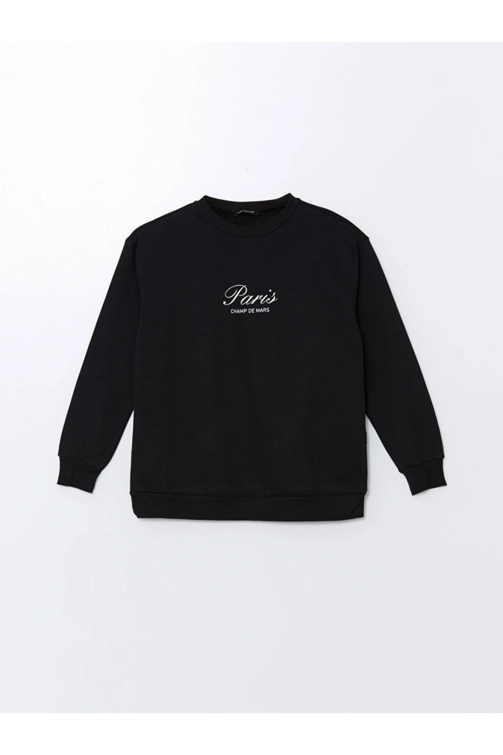 LCW Bisiklet Yaka Baskılı Hamile Sweatshirt