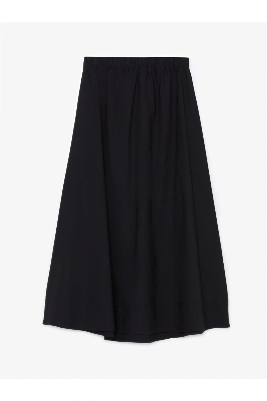 Lcw Beli Lastikli Düz Poplin Kadın Etek